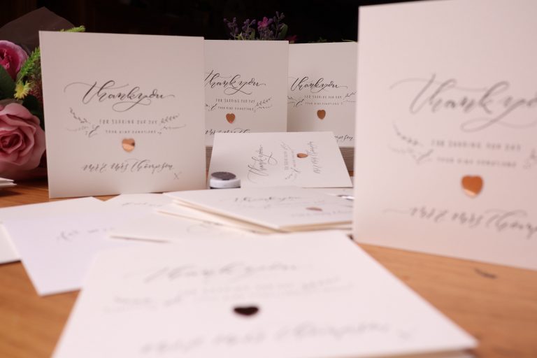 Handlettered Wedding Stationery